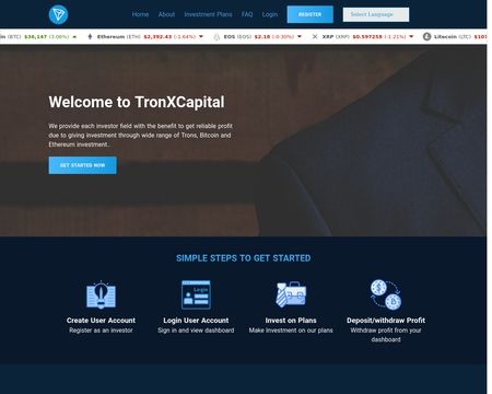 website thubmnail of TronXCapital