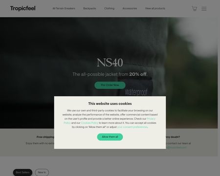 website thubmnail of Tropicfeel
