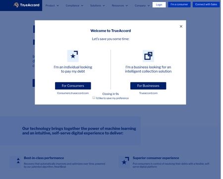 website thubmnail of TrueAccord