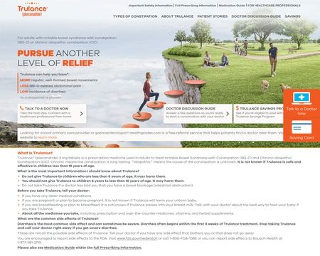 website thubmnail of Trulance