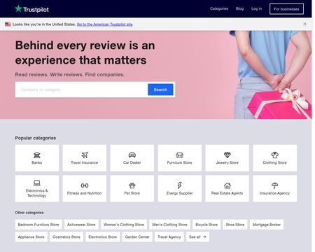 website thubmnail of Trustpilot