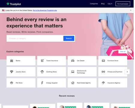 website thubmnail of Trustpilot