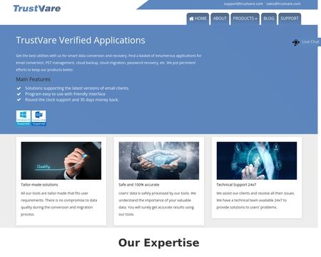 website thubmnail of TrustVare