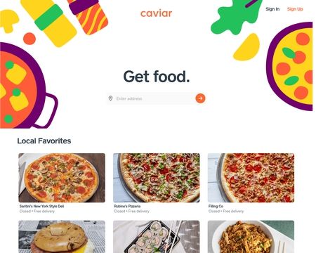 website thubmnail of Caviar