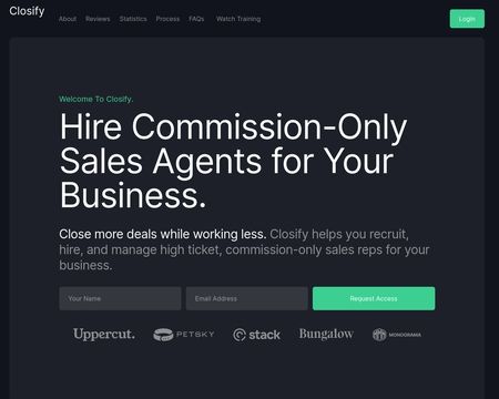 website thubmnail of Tryclosify