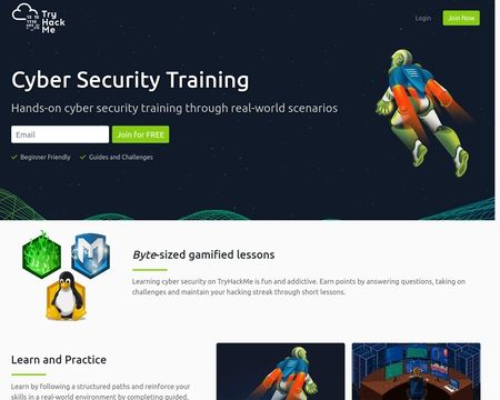website thubmnail of Tryhackme