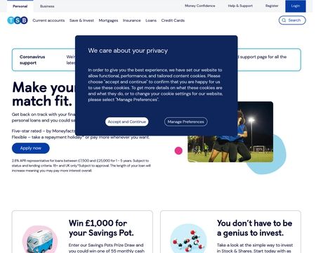 website thubmnail of Tsb.co.uk