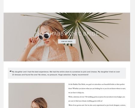 website thubmnail of The Shabby Chic Bride