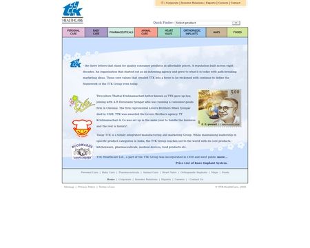 website thubmnail of Ttkhealthcare