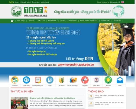 website thubmnail of Tuaf.edu.vn