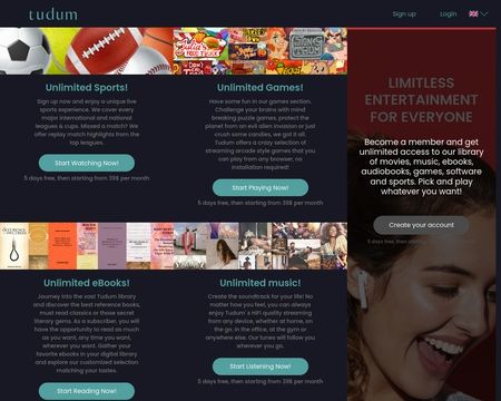website thubmnail of Tudum.co