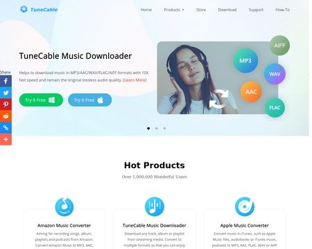 website thubmnail of Tunecable