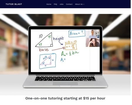 website thubmnail of Tutor Blast