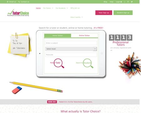 website thubmnail of TutorChoice