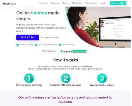 website thubmnail of Tutorhouse.co.uk