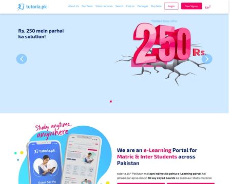 website thubmnail of Tutoria Pk