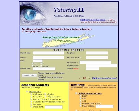 website thubmnail of Tutoring.li
