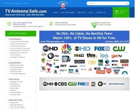 website thubmnail of TVAntennaSales