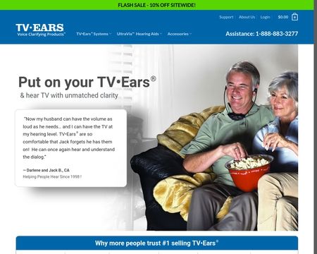 website thubmnail of TV Ears