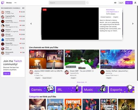 website thubmnail of Twitch