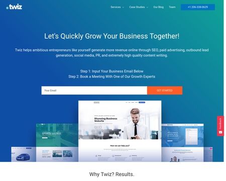 website thubmnail of Twiz.io