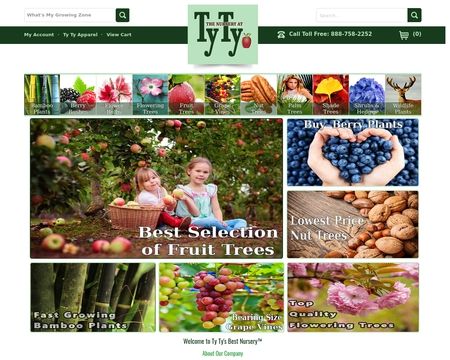 website thubmnail of Ty Ty Nursery
