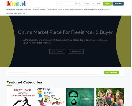 website thubmnail of UdYamJob