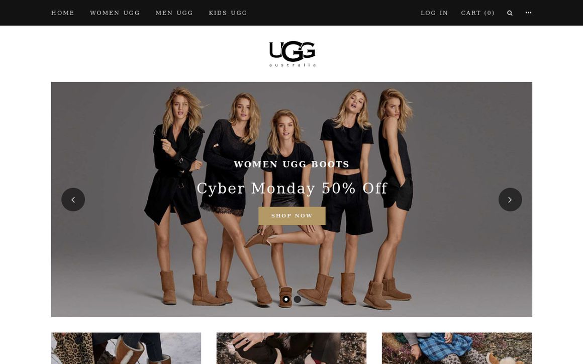 website thubmnail of Uggbootshoppe