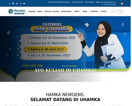 website thubmnail of Uhamka.ac.id