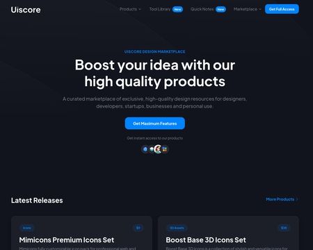 website thubmnail of Uiscore.io