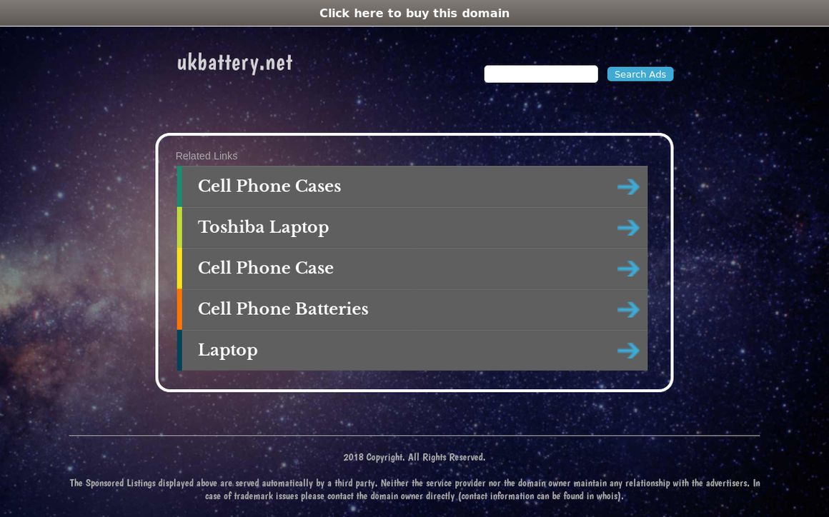 website thubmnail of Ukbattery.net