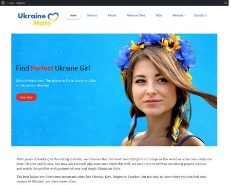 website thubmnail of Ukrainemate.net