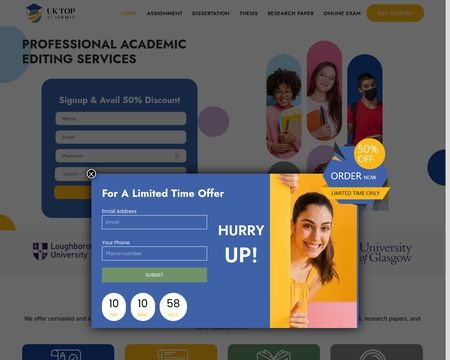 website thubmnail of Uktopacademic.co.uk