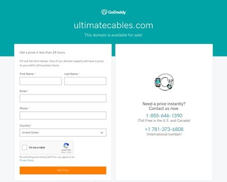 website thubmnail of Ultimatecables