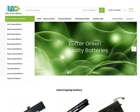 website thubmnail of Ultragreenbattery
