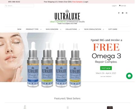 website thubmnail of Ultraluxeskincare