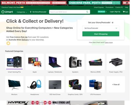 website thubmnail of Umart.com.au