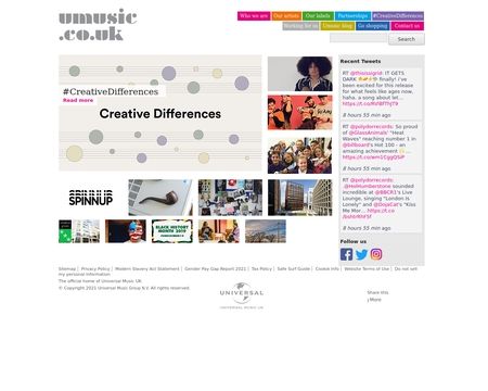 website thubmnail of Umusic.co.uk