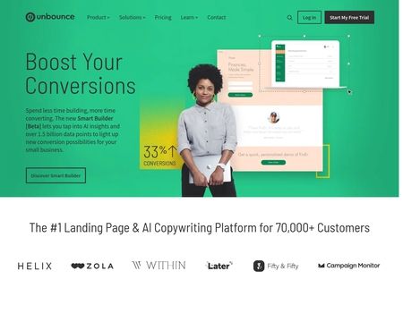 website thubmnail of Unbounce