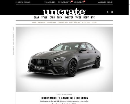 website thubmnail of Uncrate
