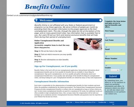 website thubmnail of Benefits Online