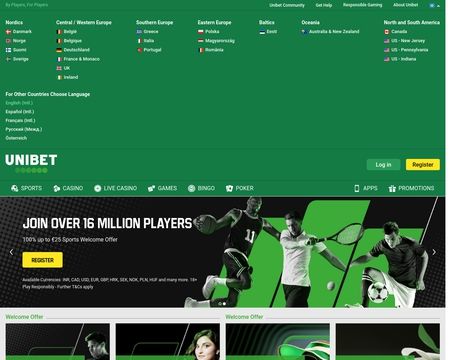 website thubmnail of Unibet