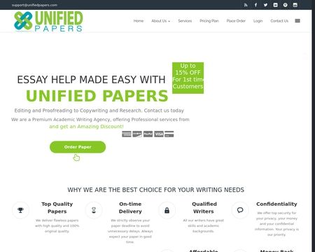 website thubmnail of Unified Papers