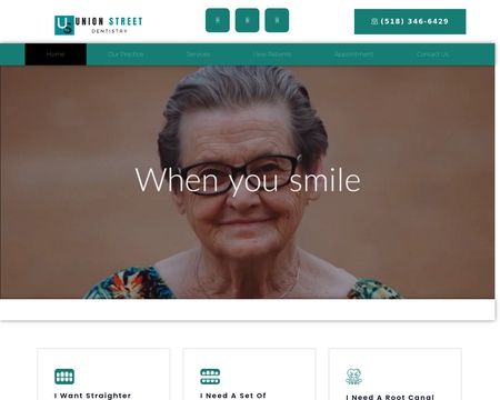 website thubmnail of Unionstdentistry