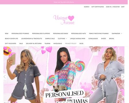 website thubmnail of Unique Avenue