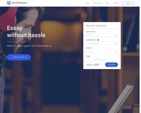 website thubmnail of United Essays