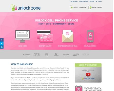 website thubmnail of Unlock.zone