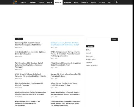 website thubmnail of Update.idnpop