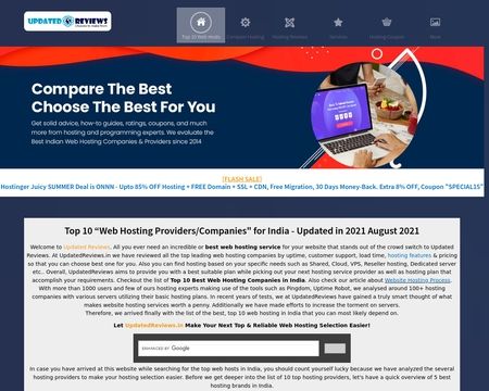 website thubmnail of Updated Reviews