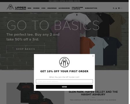 website thubmnail of Upperplayground